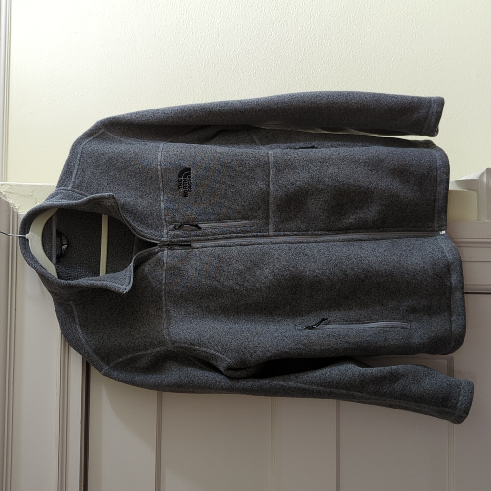 North Face heather grey fleece
